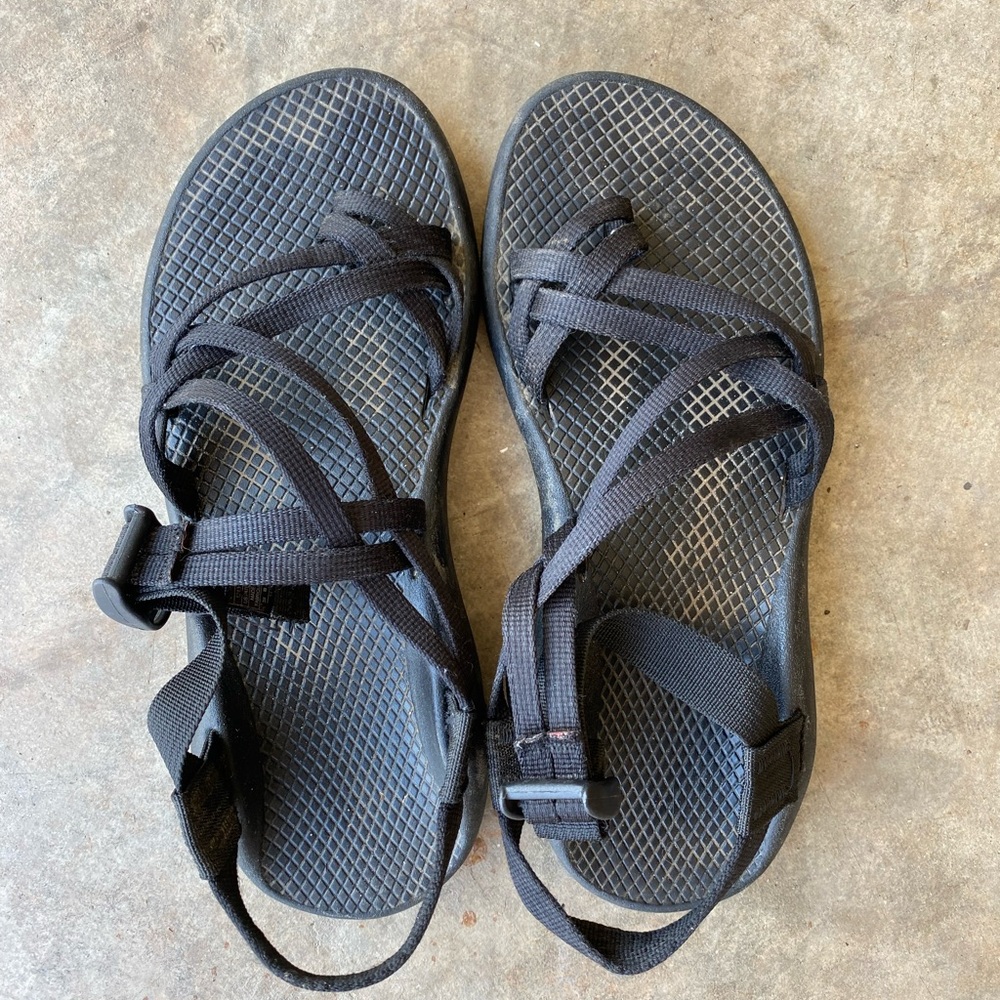 Black chacos size 8W